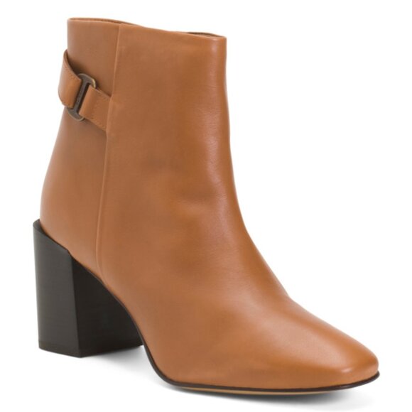 BARBOUR Leather Piper Heeled Booties - Picture 1 of 3